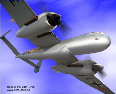 Zoom bild av HEINKEL He 219 EAGLE OWL. RC FLYGPLAN
