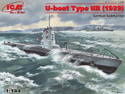 Zoom bild av 1/144 U-Boat Type IIB (1939), German Submarine