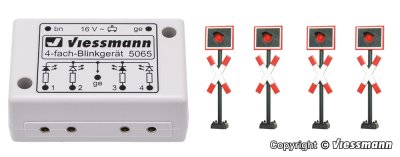 Zoom bild av 5800 N varningslampor, 4 stycken med blinkande elektronik