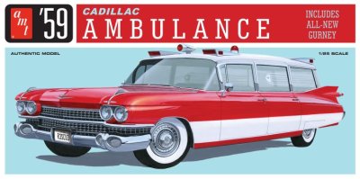 Zoom bild av 1/25 1959 Cadillac Ambulance w/Gurney