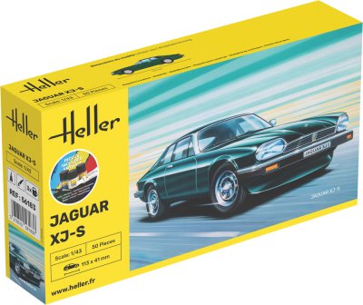 Zoom bild av 1/43 Jaguar XJ-S COMPLETE w. Glue, Paint,Brush