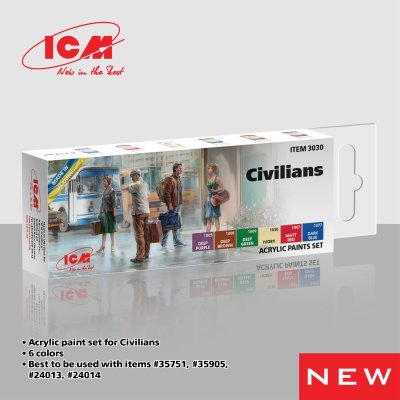 crylic paints set Civilians