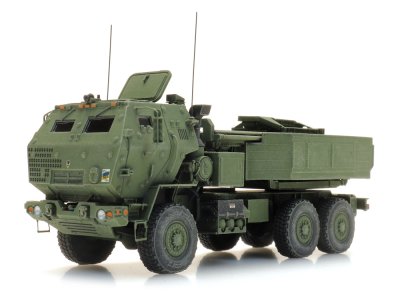 Zoom bild av M142 HIMARS pansarhytt, US Army/Ukraina. SKALA 1/87 HO (FÄRDIGBYGGD)