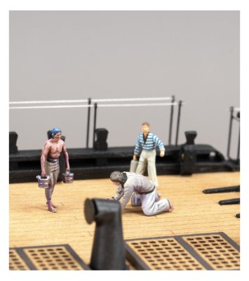 Zoom bild av New Set of 19 Metal Figurines for Ships: Sailors (1700-1815) 1/8