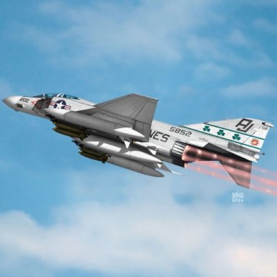 Zoom bild av 1/48 USMC F-4J Phantom II VMFA-333 Fighting Shamrocks