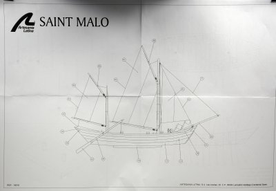 Zoom bild av SAINT MALO, TRÄBYGGSATS I SKALA 1/20