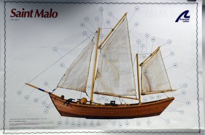 Zoom bild av SAINT MALO, TRÄBYGGSATS I SKALA 1/20