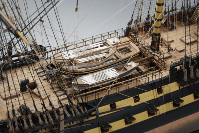 Zoom bild av HMS Vanguard Model Ship Kit – (Victory Models 1300-04)
