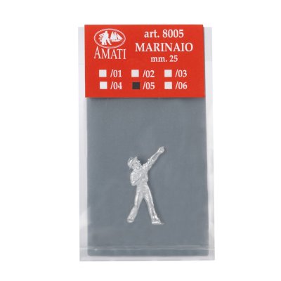 Zoom bild av SJÖMAN 25mm. METALLFIGUR, PASSAR TILL SKALA 1/64-1/76