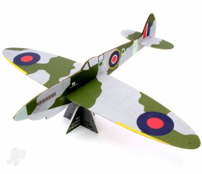 Zoom bild av SPITFIRE MKIX FRIFLYGANDE KASTMODELL I TRÄ.