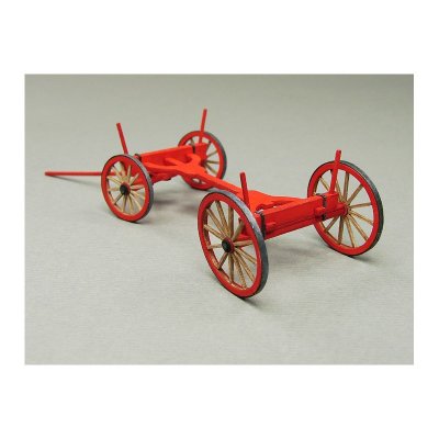 Zoom bild av Horse Barrel Wagon and Horse Cart Running Gear. SKALA 1/87 HO. F