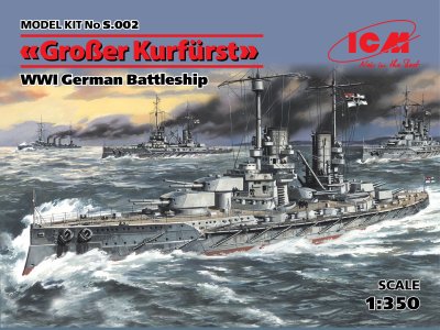Zoom bild av 1/350 “Großer Kurfürst”, WWI German Battleship