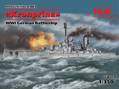 Zoom bild av 1/350 Kronprinz, WWI German Battleship