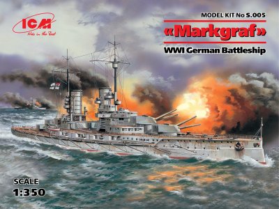 Zoom bild av 1/350 "Markgraf", WWI German Battleship