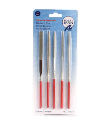 Zoom bild av Set of 5 Diamond Files Size 140mm