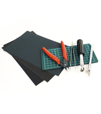 Zoom bild av Set of Tools for Model Building in Plastic and Wood