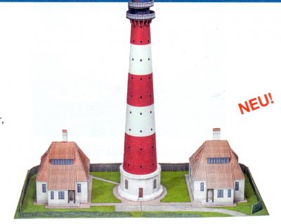 Zoom bild av FYR MED BOSTÄDER- KARTONGBYGGSATS I SKALA n 1:160