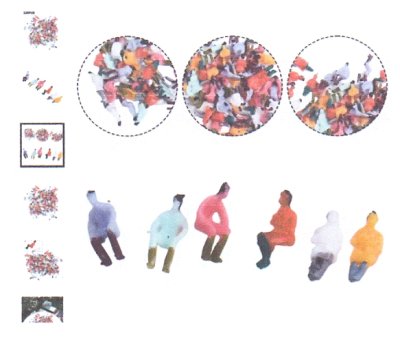 Zoom bild av 40 ST. SITTANDE FIGURER I SKALA N.