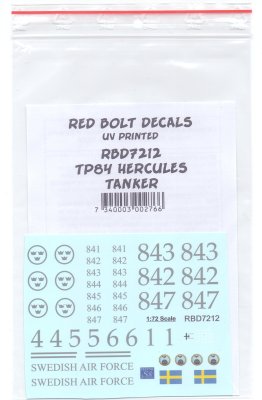 Zoom bild av svenska dekaler