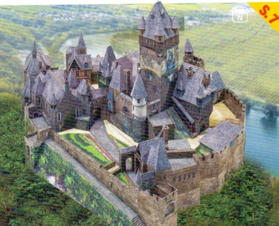 Zoom bild av BORG COCHAM. KARTONGBYGGSATS I SKALA 1:160=N.