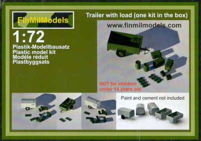 Zoom bild av SLÄPVAGN . SKALA 1/72