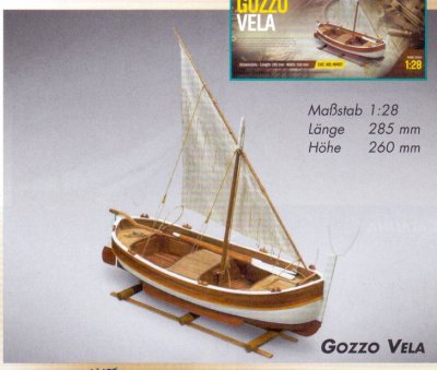 Zoom bild av GOZZO VELA. TRÄBYGGSATS MED FÄRDIGFRÄST SKROV.