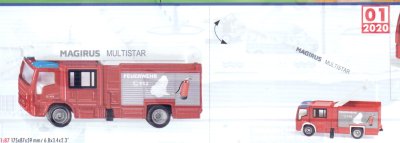 Zoom bild av BRANDBIL I SKALA 1/87 HO