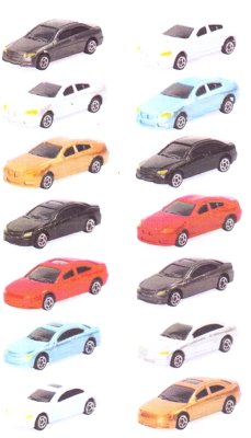 Zoom bild av 10 ST. SORTERADE BILAR I SKALA N.