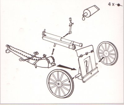 Zoom bild av WWI PUTILOV 76MM M1902 GUN. 4 st. SKALA 1/72