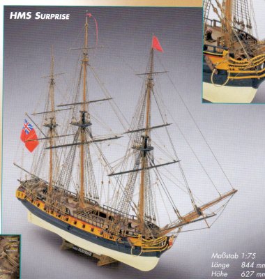 HMS SURPRISE. SKALA 1/75