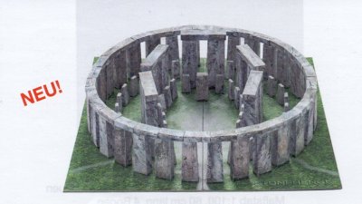 Zoom bild av MODELL AV STONEHENGE