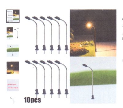 Zoom bild av 10 ST.DUBBLA GATULAMPOR SKALA Z,