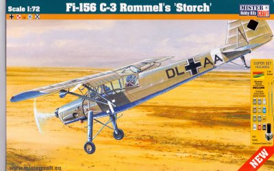 Zoom bild av Fi-156 C-3 Rommels Storch 1:72 START SET