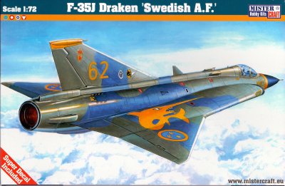 Zoom bild av J-35J Draken Swedish A.F 1:72