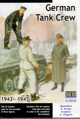 Zoom bild av GERMAN TANK CREW 1943-1945, 3 FIGURER, SKALA 1/35