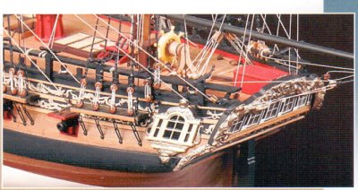 Zoom bild av HMS FLY, TRÄBYGGSATS I SKALA 1/64