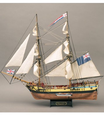 Zoom bild av New First Fleet Brig HMS Supply. 1:50 Wooden Model Ship Kit