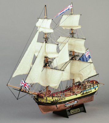 Zoom bild av New First Fleet Brig HMS Supply. 1:50 Wooden Model Ship Kit