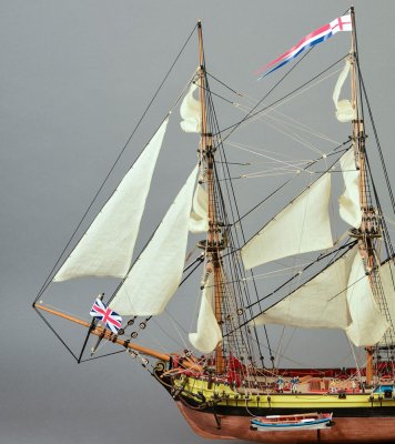 Zoom bild av New First Fleet Brig HMS Supply. 1:50 Wooden Model Ship Kit