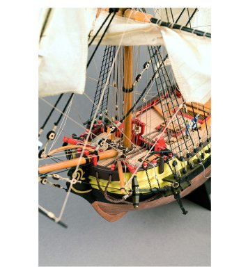 Zoom bild av New First Fleet Brig HMS Supply. 1:50 Wooden Model Ship Kit