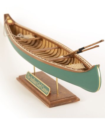 Zoom bild av New The Indian Girl Canoe. 1:16 Wooden Model Ship Kit