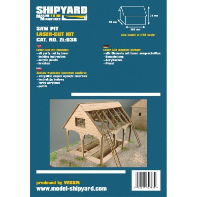 Zoom bild av SAW PIT. BYGGSATS I SKALA 1/72