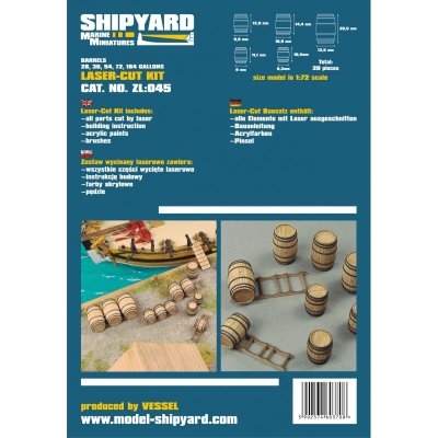 Zoom bild av BARRELS. BYGGSATS I SKALA 1/72